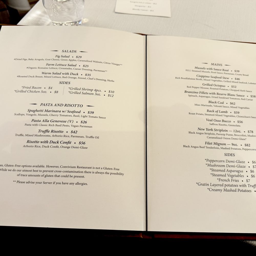 Convivium Dining Community - 2nd page of the menu - Mediterranean Near Me - Toronto, Ontario Convivium Dining Community - 2nd page of the menu - Mediterranean Near Me - Toronto, Ontario