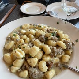 Gnocchi with sausage Gnocchi with sausage