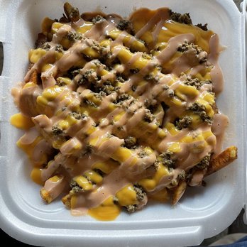 Agueybana El Bravo - Loaded fries with ground beef - Puerto Rican Near Me Agueybana El Bravo - Loaded fries with ground beef - Puerto Rican Near Me