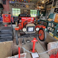 Ambler-Becker Texaco Station - Old car in the garage.
