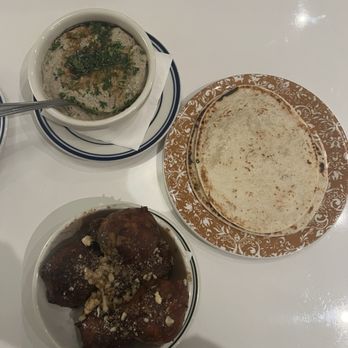 Tasty Town - Eggplant spread and loukoumades - Greek Near Me - Birmingham, Alabama