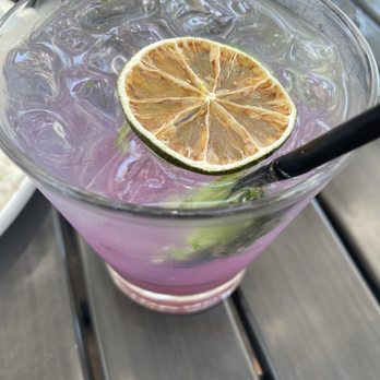 Benchmark - Lavender basil cocktail - New American Near Me - Santa Ana, California