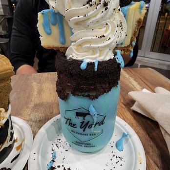 The Yard Milkshake Bar - Oreo cheesecake monster - Ice Cream & Frozen Yogurt Near Me - Phoenix, Arizona The Yard Milkshake Bar - Oreo cheesecake monster - Ice Cream & Frozen Yogurt Near Me - Phoenix, Arizona