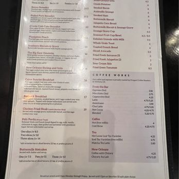 Rabalais' Bistro - Breakfast menu May 2024 - Bakeries Near Me - Santa Paula, California