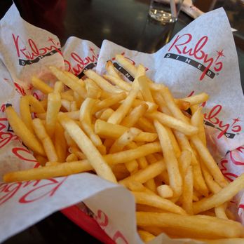 Ruby's Diner - "refillable" french fries - Diners Near Me - Commerce, California