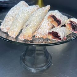 Aunt Wendy's Kiffles - Peanut Butter and Black Raspberry Kiffles