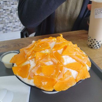 MandRo Teahouse - Mango bingsoo - Bubble Tea Near Me - Davis, California