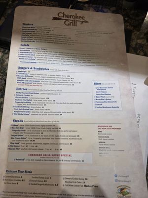 Menu photo 1 Cherokee Grill Gatlinburg, TN Menu photo 1 Cherokee Grill Gatlinburg, TN