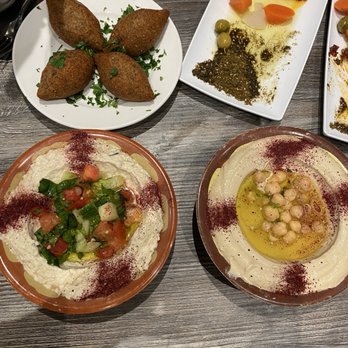 Olive Tree By Chef Yousef - 14. Baba Ghanoush, 1. Hummus, 11. Fried Kebbeh - Middle Eastern Near Me - Tampa, Florida Olive Tree By Chef Yousef - 14. Baba Ghanoush, 1. Hummus, 11. Fried Kebbeh - Middle Eastern Near Me - Tampa, Florida