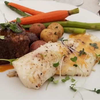 On the Vine Catering - Slow braised short ribs with honey ginger sauce & wild-caught cod with blood orange butter sauce - Caterers Near Me On the Vine Catering - Slow braised short ribs with honey ginger sauce & wild-caught cod with blood orange butter sauce - Caterers Near Me