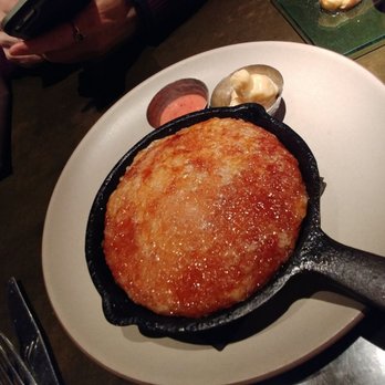 Zynodoa - Bruleed Cornbread with sorghum butter and fresh strawberry jam. Can you say YUM? - New American Near Me - Staunton, Virginia