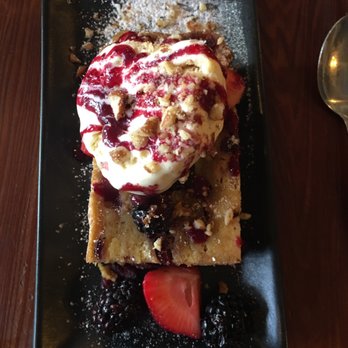 The Hideout Kitchen - OMG cranberry bread pudding with ice cream. I'm in heaven!! - New American Near Me - Lafayette, California The Hideout Kitchen - OMG cranberry bread pudding with ice cream. I'm in heaven!! - New American Near Me - Lafayette, California