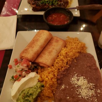Mi Rancho Restaurant - Chimi changa burrito and skirt steak.... - Mexican Near Me - Hackensack, New Jersey