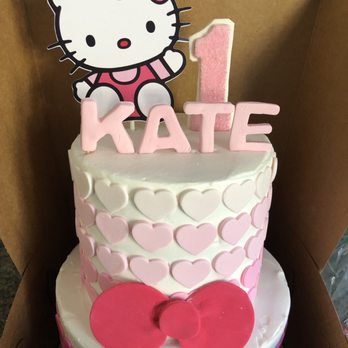 Bake My Day - Butter cream frosting with fondant hearts Pina colada top layer Banana split bottom layer - Cupcakes Near Me - Rancho Cucamonga, California Bake My Day - Butter cream frosting with fondant hearts Pina colada top layer Banana split bottom layer - Cupcakes Near Me - Rancho Cucamonga, California
