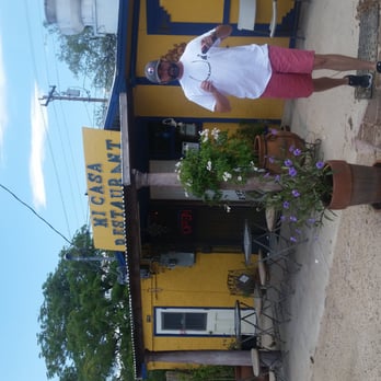 Mi Casa Restaurant - Happy full hubby after a great lunch! - Mexican Near Me - Benson, Arizona