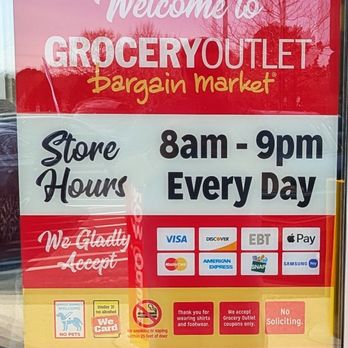 Grocery Outlet - This is a view of their Hours of Operation. Photo taken March 13, 2026. - Grocery Near Me - Virginia Beach, Virginia Grocery Outlet - This is a view of their Hours of Operation. Photo taken March 13, 2026. - Grocery Near Me - Virginia Beach, Virginia