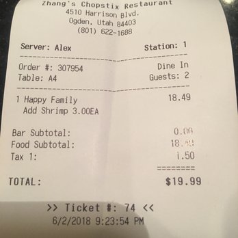 Zhang's Chopstix - Chinese Near Me - Ogden, Utah