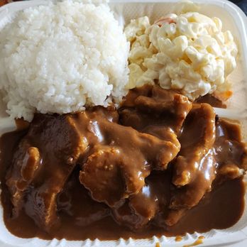 Lynn's Saimin & Cookie Shop - Pork  cutlet plate - Japanese Near Me - Honolulu, Hawaii