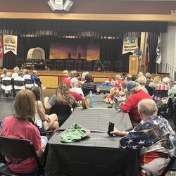 Mineola Civic Center - RV'ers in the Live Oak room