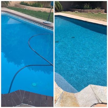Capstone Pool & Spa Remodeling - Finished pool on the right - Pool & Hot Tub Service Near Me Capstone Pool & Spa Remodeling - Finished pool on the right - Pool & Hot Tub Service Near Me