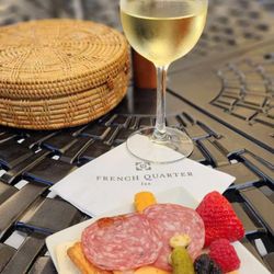 French Quarter Inn - Wine and cheese reception.