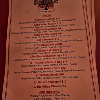 TND Deuce Pizza Bar - They have pizza here? Who knew?! - Pizza Near Me - Houston, Texas TND Deuce Pizza Bar - They have pizza here? Who knew?! - Pizza Near Me - Houston, Texas