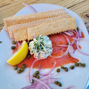 Nepenthe - Smoked salmon appetizer - New American Near Me - Big Sur, California Nepenthe - Smoked salmon appetizer - New American Near Me - Big Sur, California