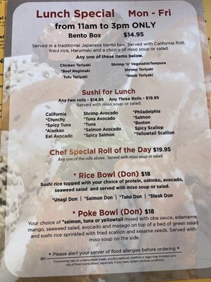 Menu photo 6 Fuji Sushi Bar & Grill Mount Pleasant, SC Menu photo 6 Fuji Sushi Bar & Grill Mount Pleasant, SC