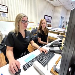 The friendly front desk team at Rarrick Orthodontics keeps things running smoothly and greets every patient with a smile!