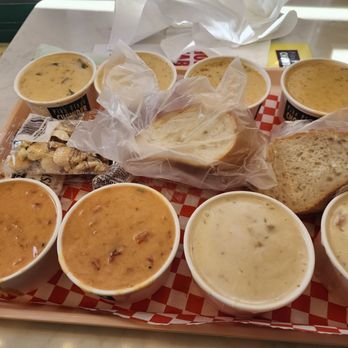 Pike Place Chowder - Two orders of the sampler - Seafood Near Me - Seattle, Washington Pike Place Chowder - Two orders of the sampler - Seafood Near Me - Seattle, Washington
