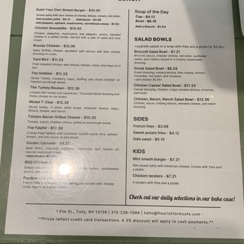 Flourish Farm Cafe - Menues - Coffee & Tea Near Me - Tully, New York