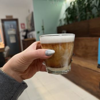 Blend Station - Espresso with coco milk. Didn't love it. Milk tasted powdered. - Coffee & Tea Near Me - Ciudad de México, DIF