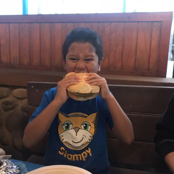 Harbor Fish Cafe - My kiddo ordered the burger and he loved it. - Seafood Near Me - Carlsbad, California