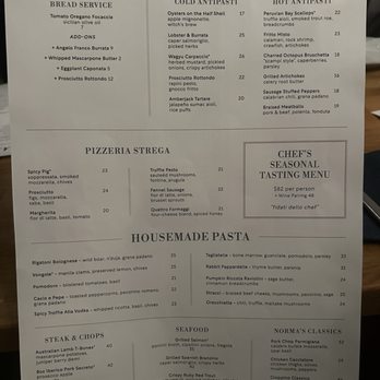 La Strega - Menu - Italian Near Me - Las Vegas, Nevada