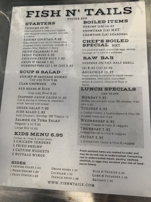 Menu photo 3 Fish N Tails Oyster Bar Dallas, TX Menu photo 3 Fish N Tails Oyster Bar Dallas, TX