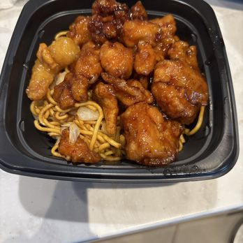 Panda Express - Orange Chicken w noodles - Chinese Near Me - Hamilton Township, New Jersey