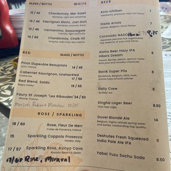 An Di Dzo - Drink menu October 2024 - Vietnamese Near Me - Honolulu, Hawaii