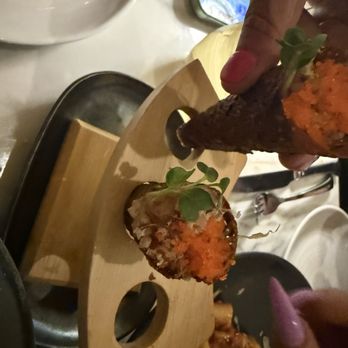 Spago - Spicy tuna cone - New American Near Me - Las Vegas, Nevada Spago - Spicy tuna cone - New American Near Me - Las Vegas, Nevada
