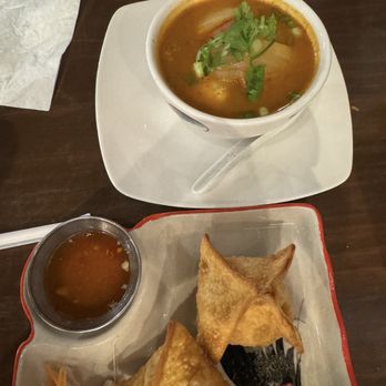 Chiangmai Thai Kitchen - Crab Rangoon and Tom Yum with shrimp - Thai Near Me - Shreveport, Louisiana