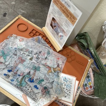 Painted Tree - Children's coloring place mats - Women's Clothing Near Me - Scottsdale, Arizona
