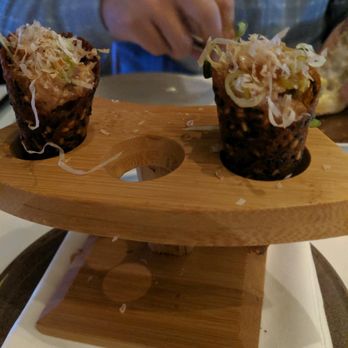 Spago - Spicy Tuna Tartare: Avocado, Sesame Wonton Crisps, Pickled Wasabi, Scallion, Tosa Soy - New American Near Me - Las Vegas, Nevada