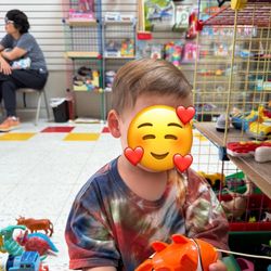 Playing with toys