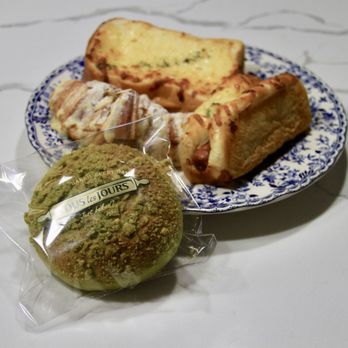 Tous Les Jours - Matcha sombrero, spicy hot dog bun, almond croissant and croque monsieur. - Coffee & Tea Near Me - Chicago, Illinois Tous Les Jours - Matcha sombrero, spicy hot dog bun, almond croissant and croque monsieur. - Coffee & Tea Near Me - Chicago, Illinois