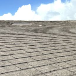 Missing asphalt shingles