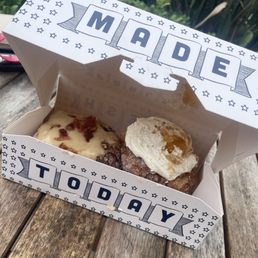 Maple Bacon and Peach Cobler