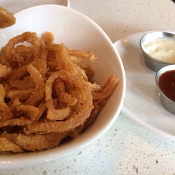 The Counter Mountain View - Onion strings with ranch and BBQ sauce. - Burgers Near Me - Mountain View, California The Counter Mountain View - Onion strings with ranch and BBQ sauce. - Burgers Near Me - Mountain View, California