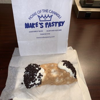 Mike's Pastry - Chocolate Chip Cannoli - Bakeries Near Me - Somerville, Massachusetts