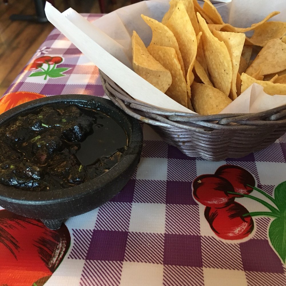 Taco Jane's - Complimentary chips and black bean salsa - Mexican Near Me - San Anselmo, California Taco Jane's - Complimentary chips and black bean salsa - Mexican Near Me - San Anselmo, California
