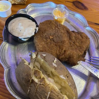 Little Red Barn Steak House - Chicken Fried Steak - Steakhouses Near Me - San Antonio, Texas