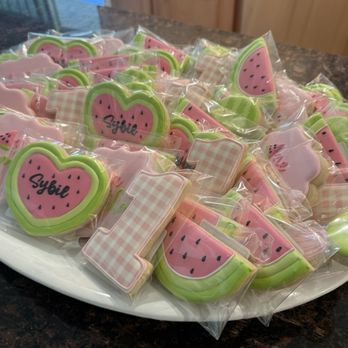 Denver Cookie Company - "one in a melon" birthday cookies - Desserts Near Me Denver Cookie Company - "one in a melon" birthday cookies - Desserts Near Me